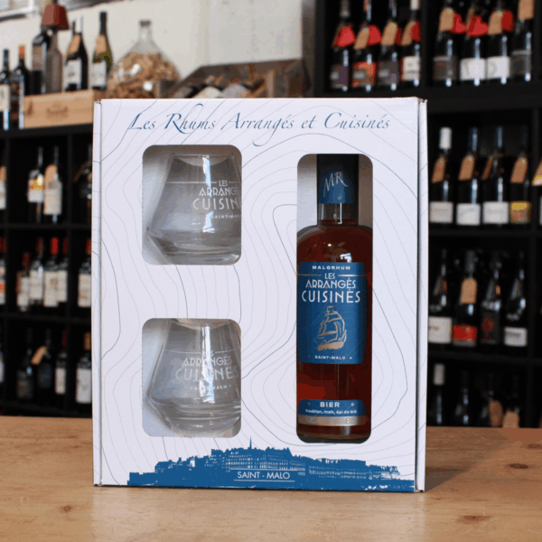 COFFRET MALO RHUM + 2 VERRES